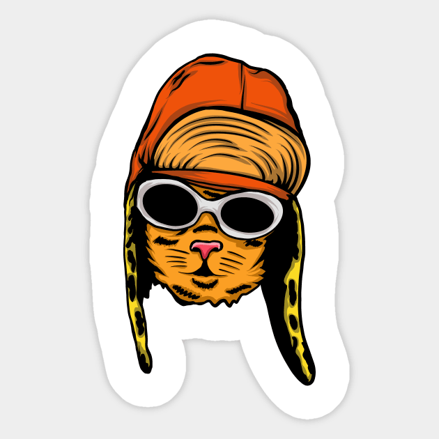 Cat Cobain Sticker by feringrh